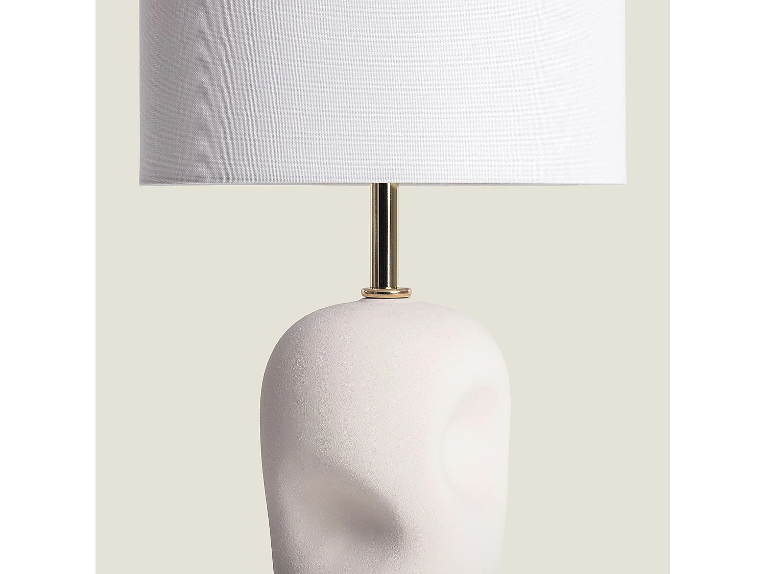 Lampada da Tavolo Ceramica Barta Bianco