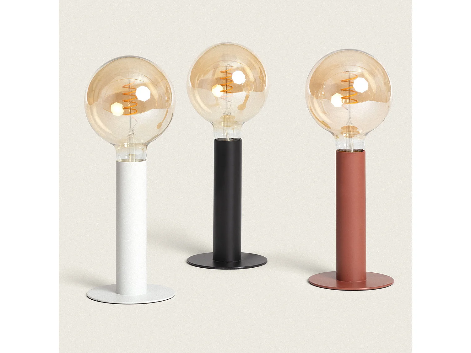 Lampe à Poser Métal Rovia Blanc