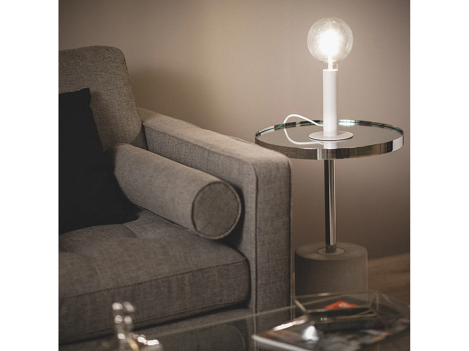 Lampe à Poser Métal Rovia Blanc