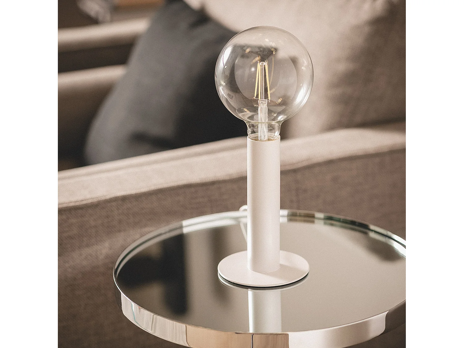 Lampe à Poser Métal Rovia Blanc