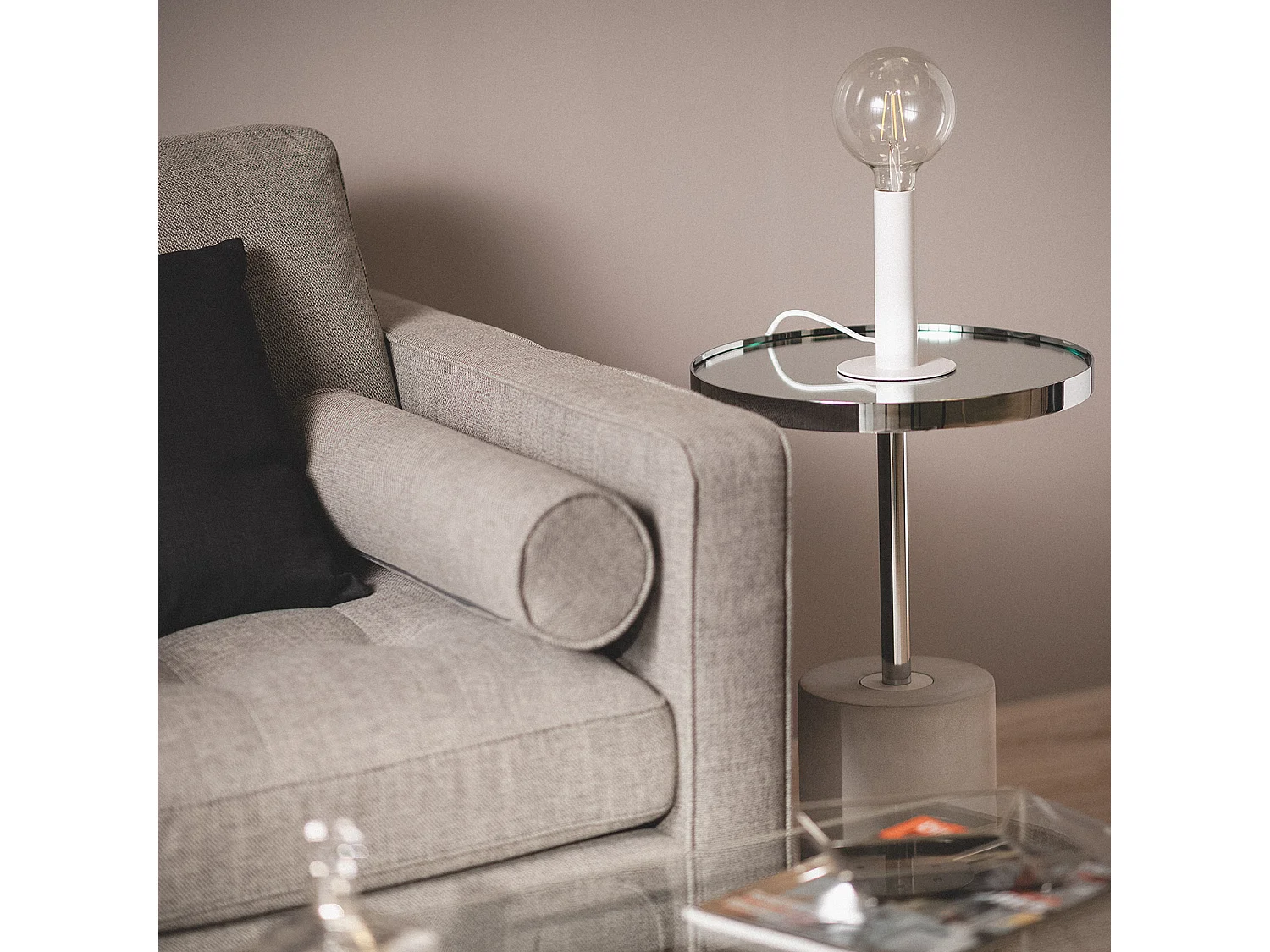 Lampe à Poser Métal Rovia Blanc