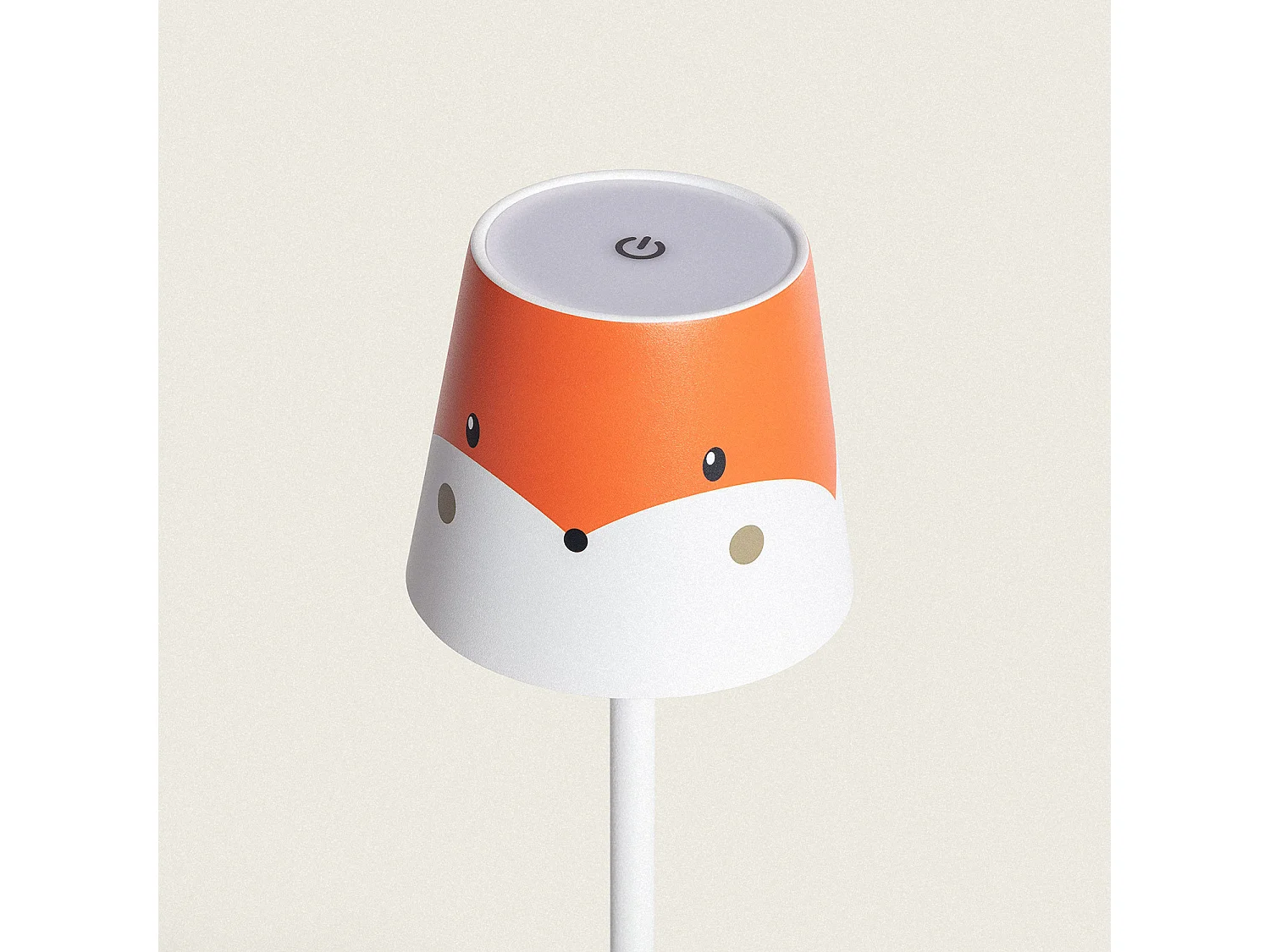 Lampe à Poser LED Portable 3W Anisa Kids Métal avec Batterie Rechargeable USB Orange