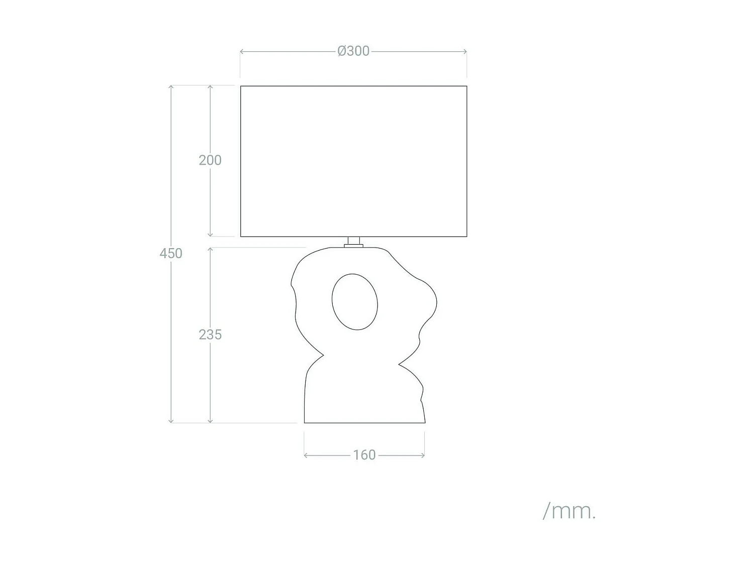 Lampe à Poser Céramique Illinois Blanc