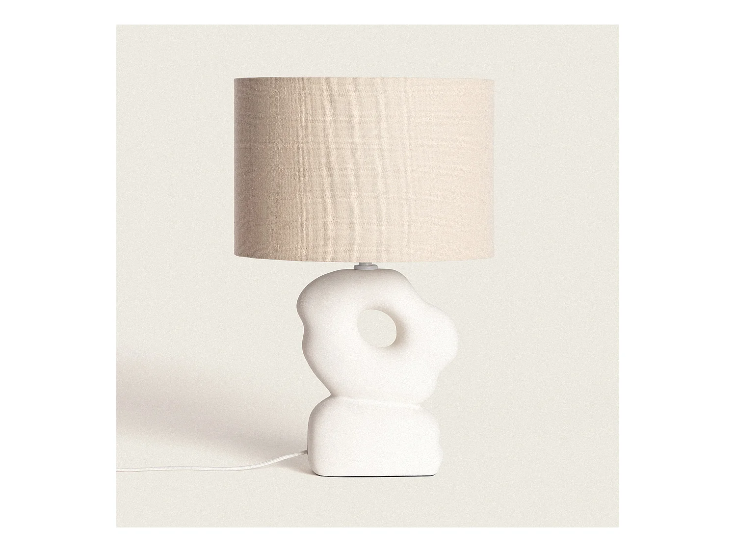 Lampe à Poser Céramique Illinois Blanc