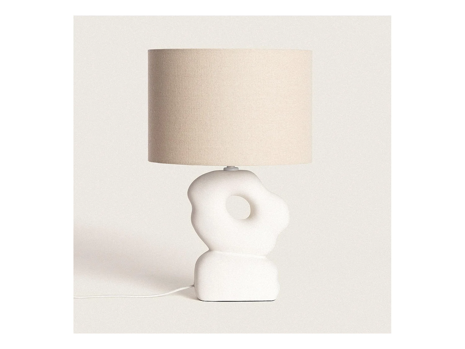Lampe à Poser Céramique Illinois Blanc