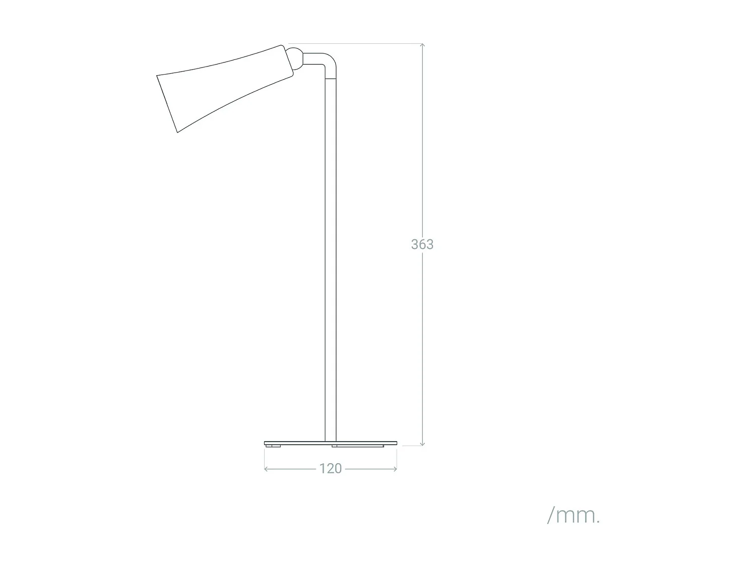 Lámpara de Mesa LED Portátil Metal con Batería USB Recargable Bysta Blanco