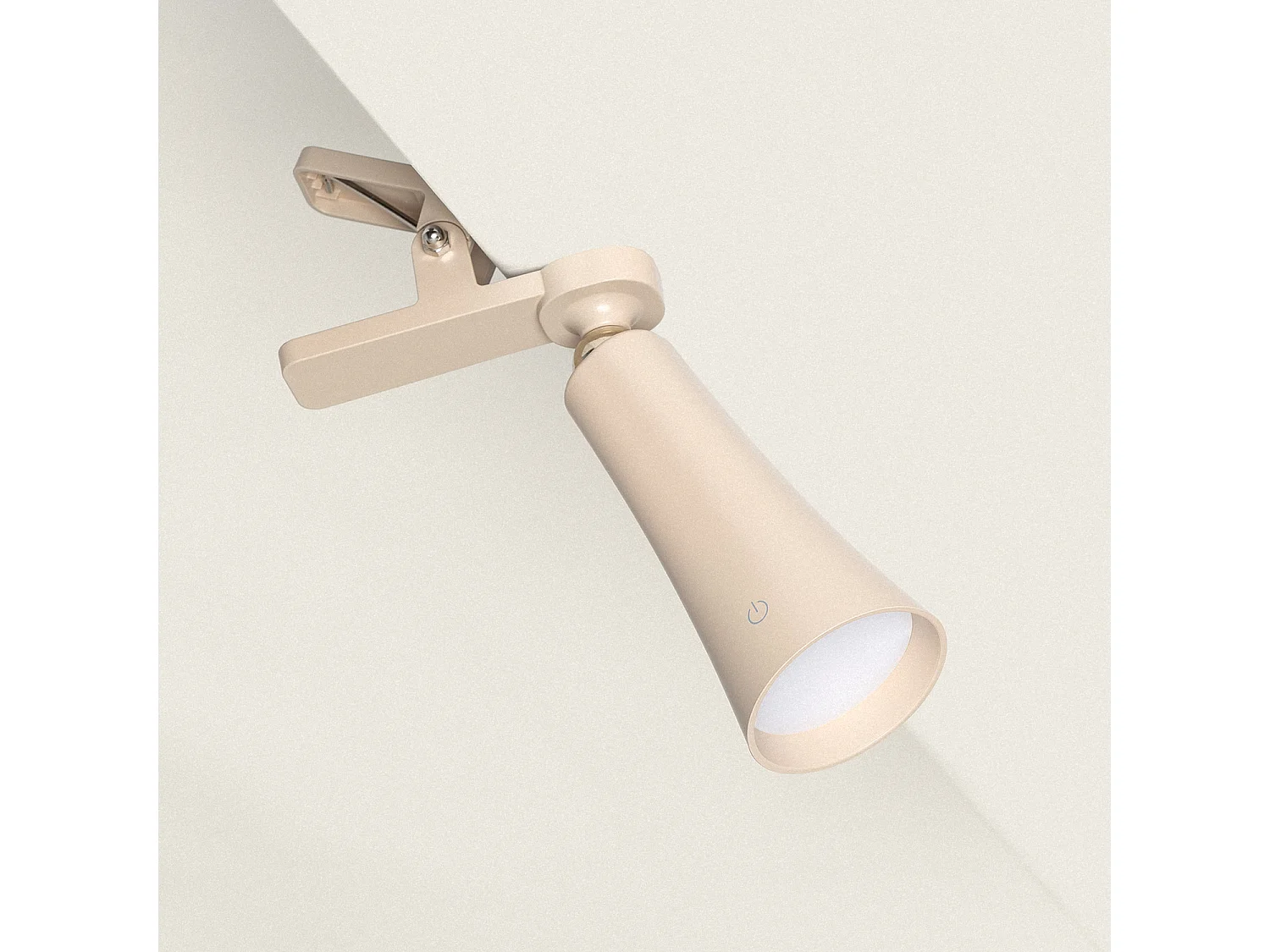 Lámpara de Mesa LED Portátil Metal con Batería USB Recargable Bysta Blanco