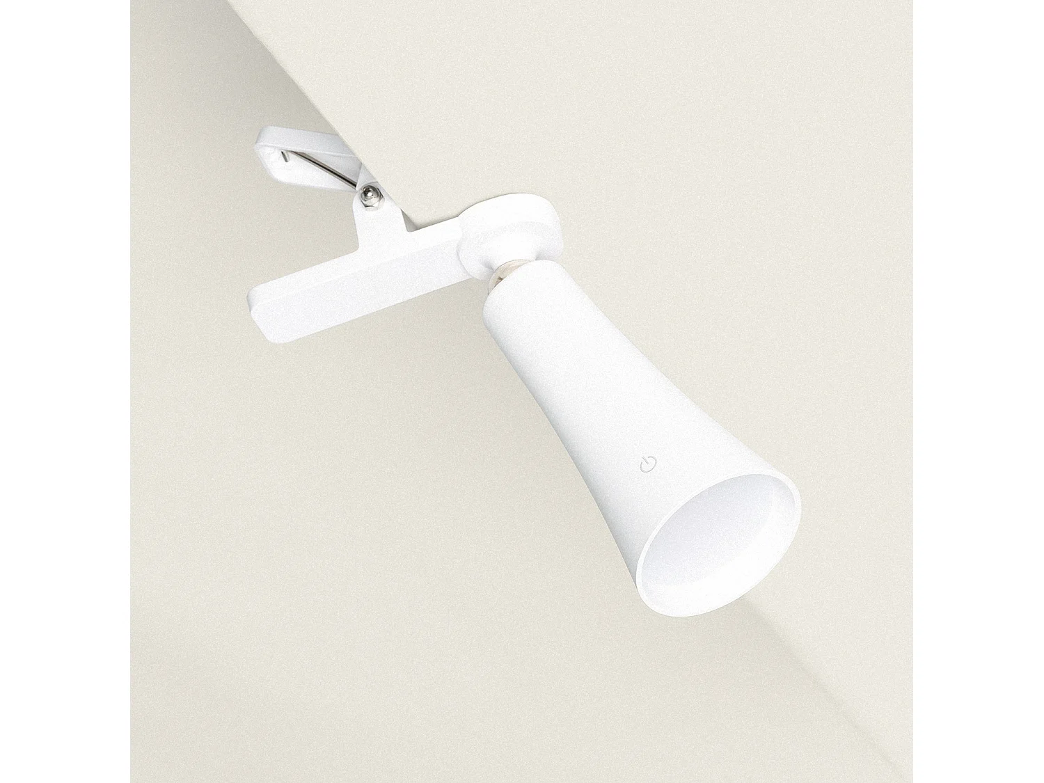 Lámpara de Mesa LED Portátil Metal con Batería USB Recargable Bysta Blanco