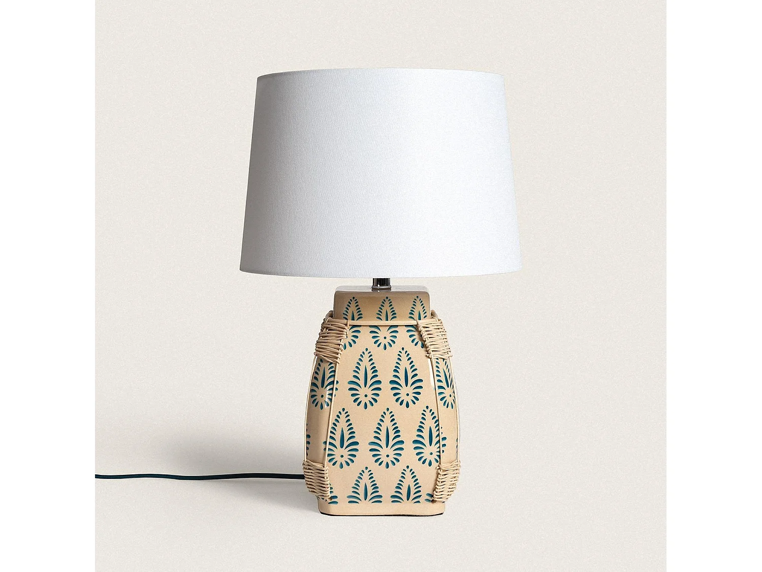 Lampada da Tavolo Ceramica Ariché Bianco