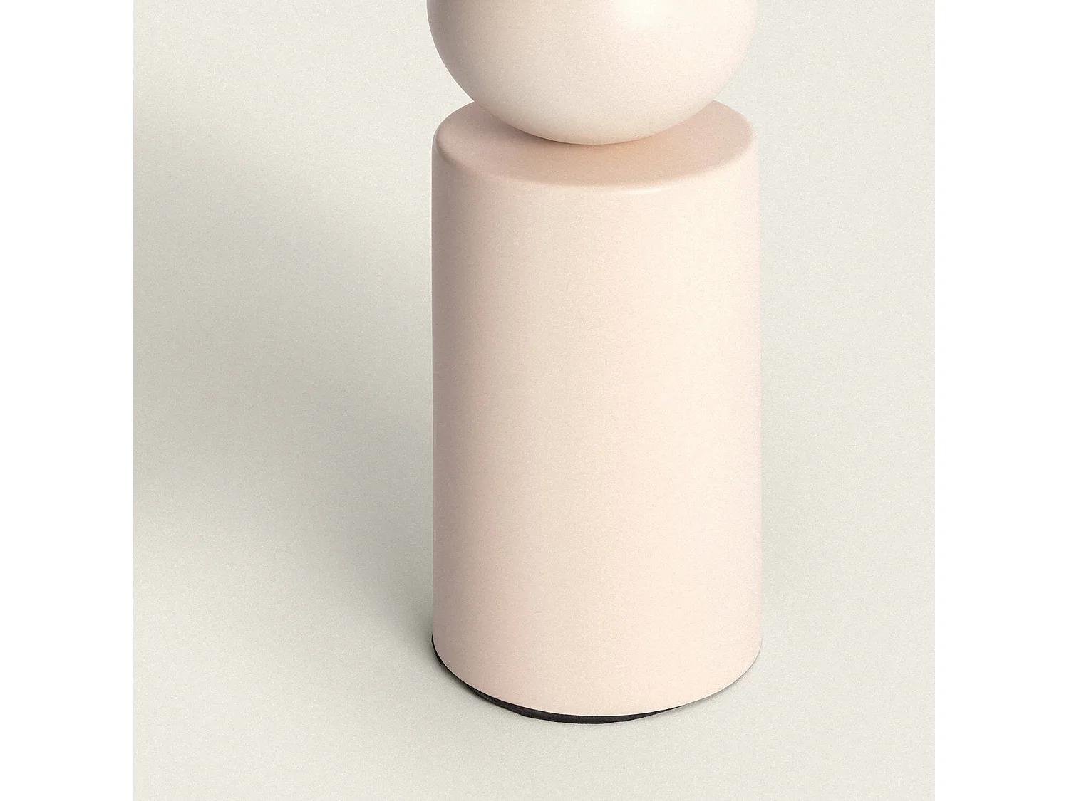 Lampe à Poser Céramique et Tissu Rahma Beige