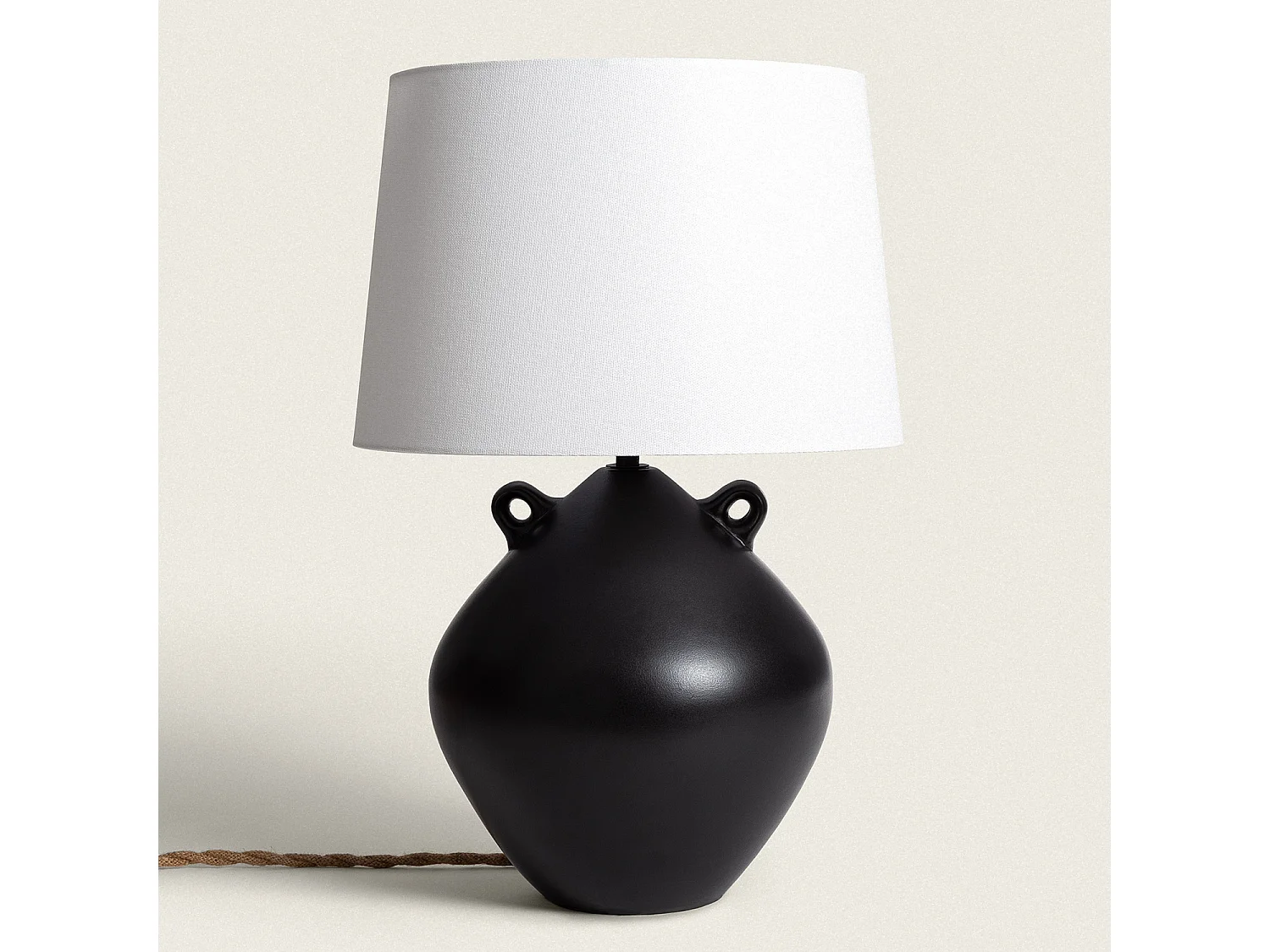 Lampe à Poser Céramique Cafuné Noir