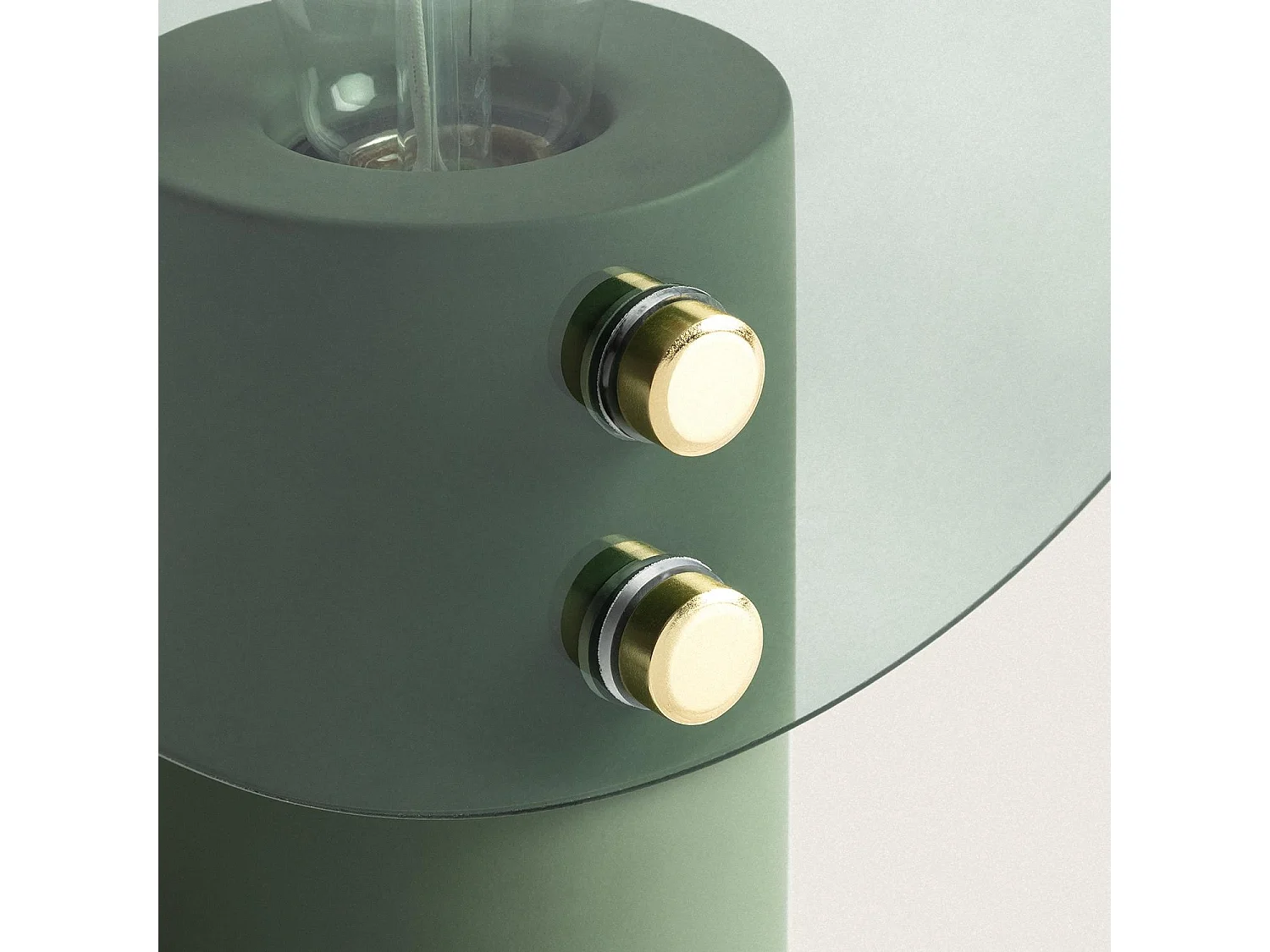 Lampe à Poser Métal et Verre Katia Vert