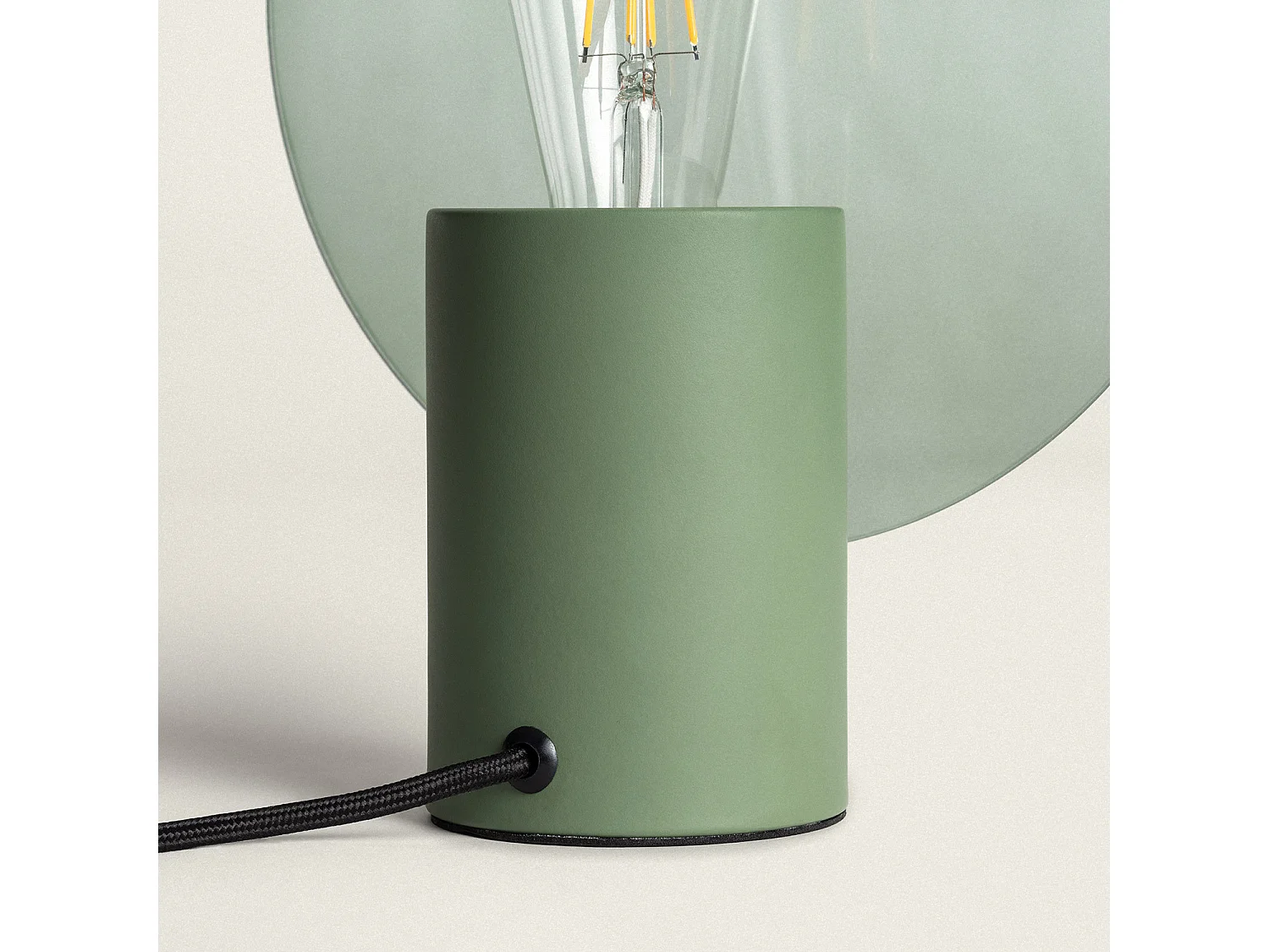 Lampe à Poser Métal et Verre Katia Vert
