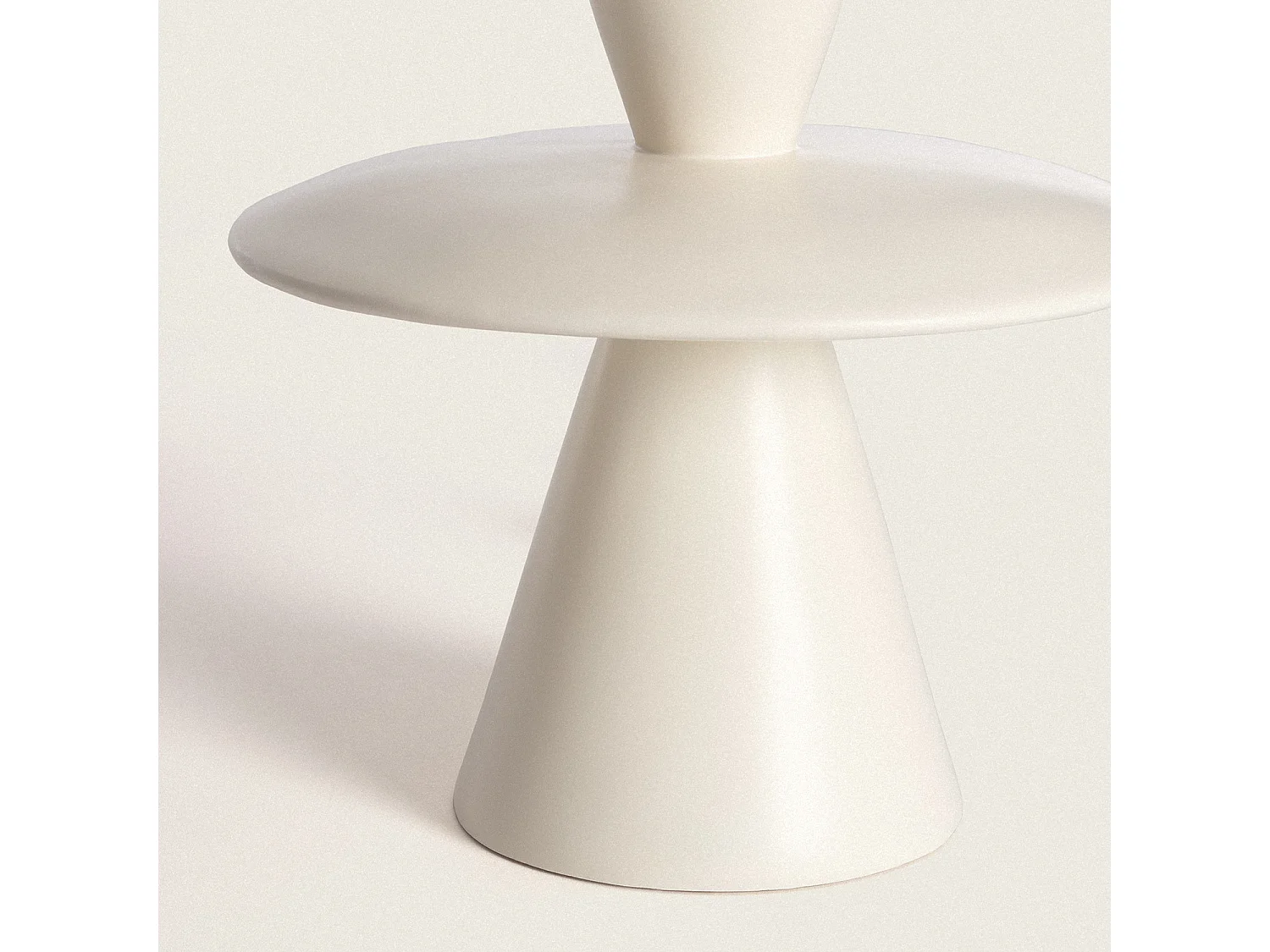 Lámpara de Mesa Resina y Tela Wismar Blanco Roto