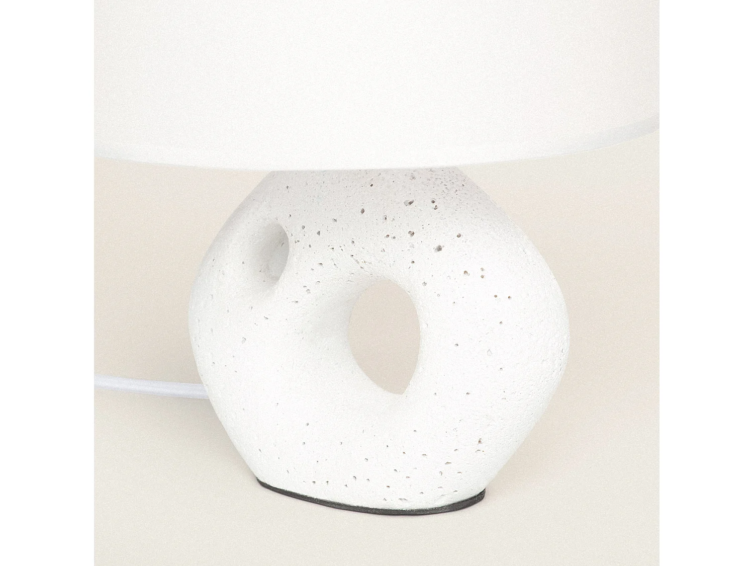 Lámpara de Mesa Resina Alessia Blanco