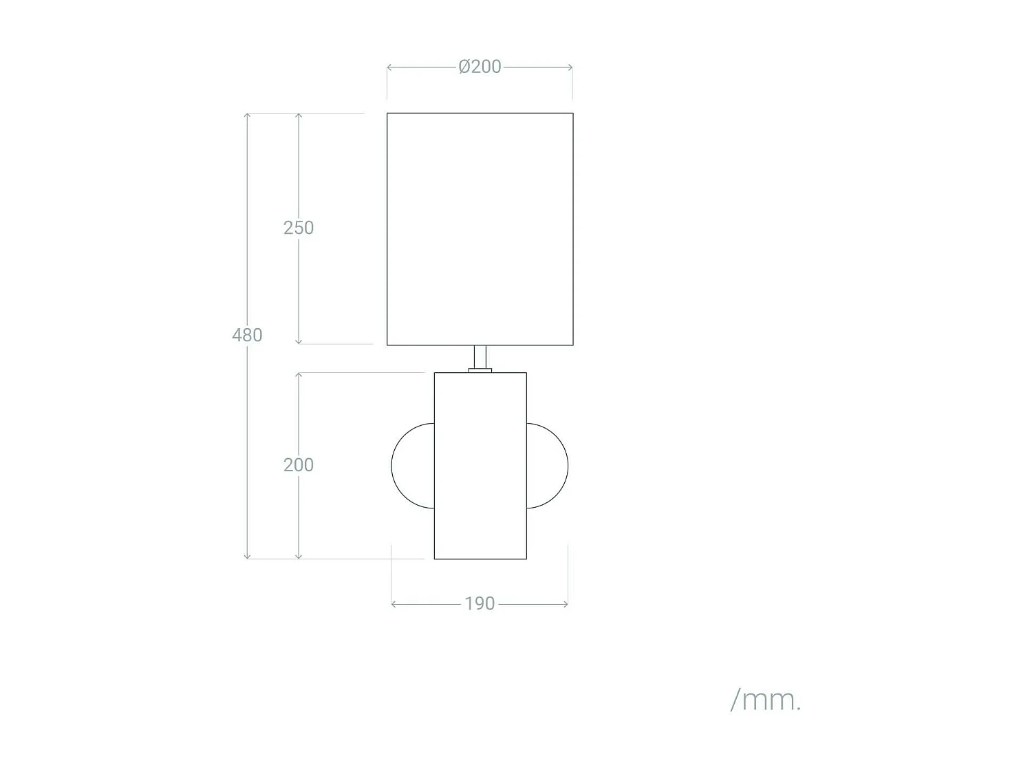 Lámpara de Mesa Cerámica y Rafia Tyler Negro
