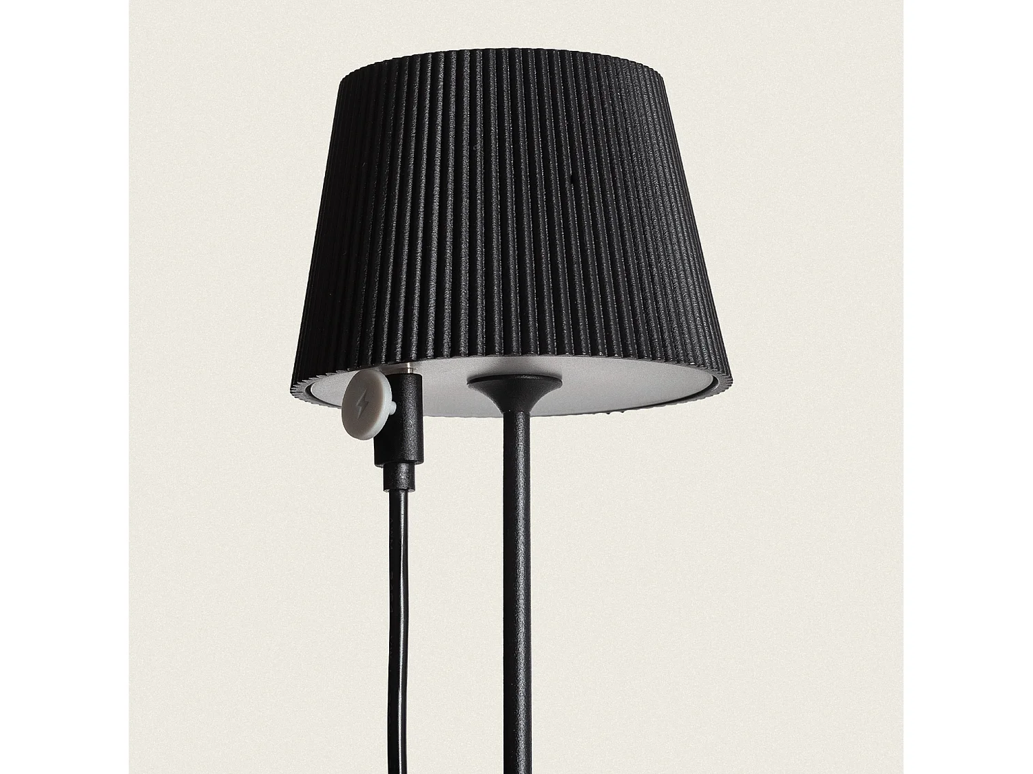 Lampe à Poser LED Extérieure Portative Aluminium 1,2 W avec Batterie Rechargeable Willox Noir