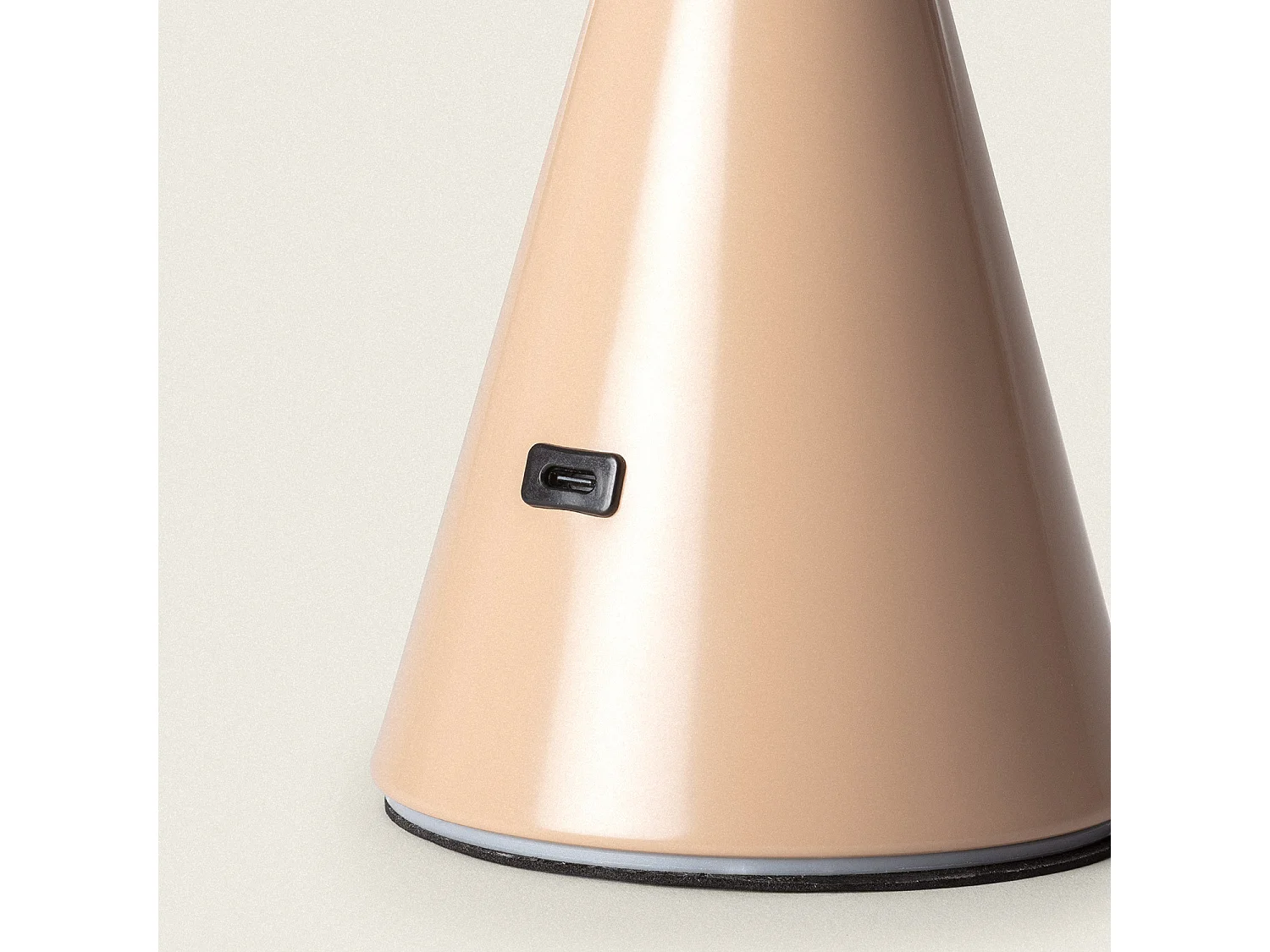 Lampada da Tavolo LED Portatile con batteria USB Ricaricabile Metal Azana Cammello