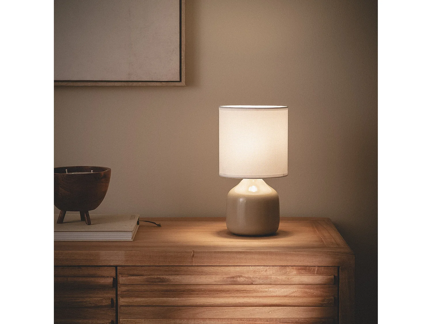 Lampe à Poser Céramique Maya Camel