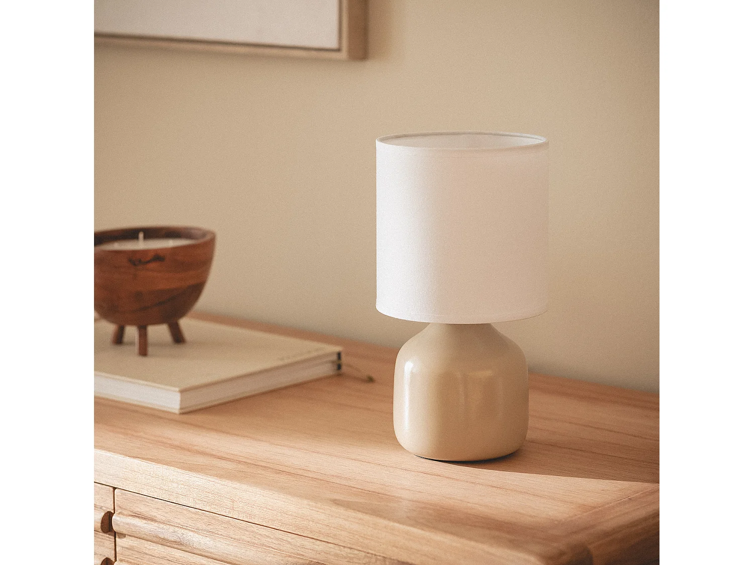 Lampe à Poser Céramique Maya Camel