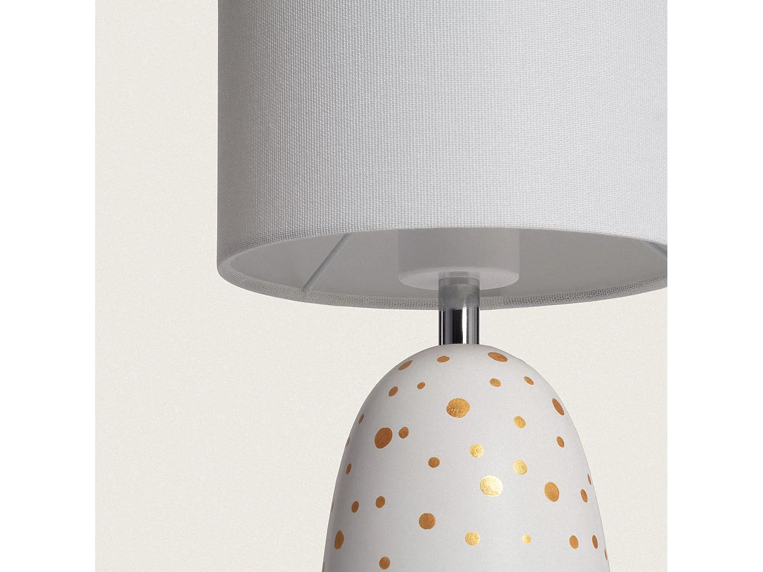 Lampe à Poser Céramique et Tissu Argua Blanc