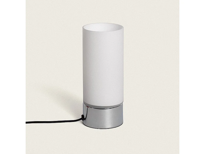 Lampada da Tavolo Vetro Ditty Transparente / Plateado