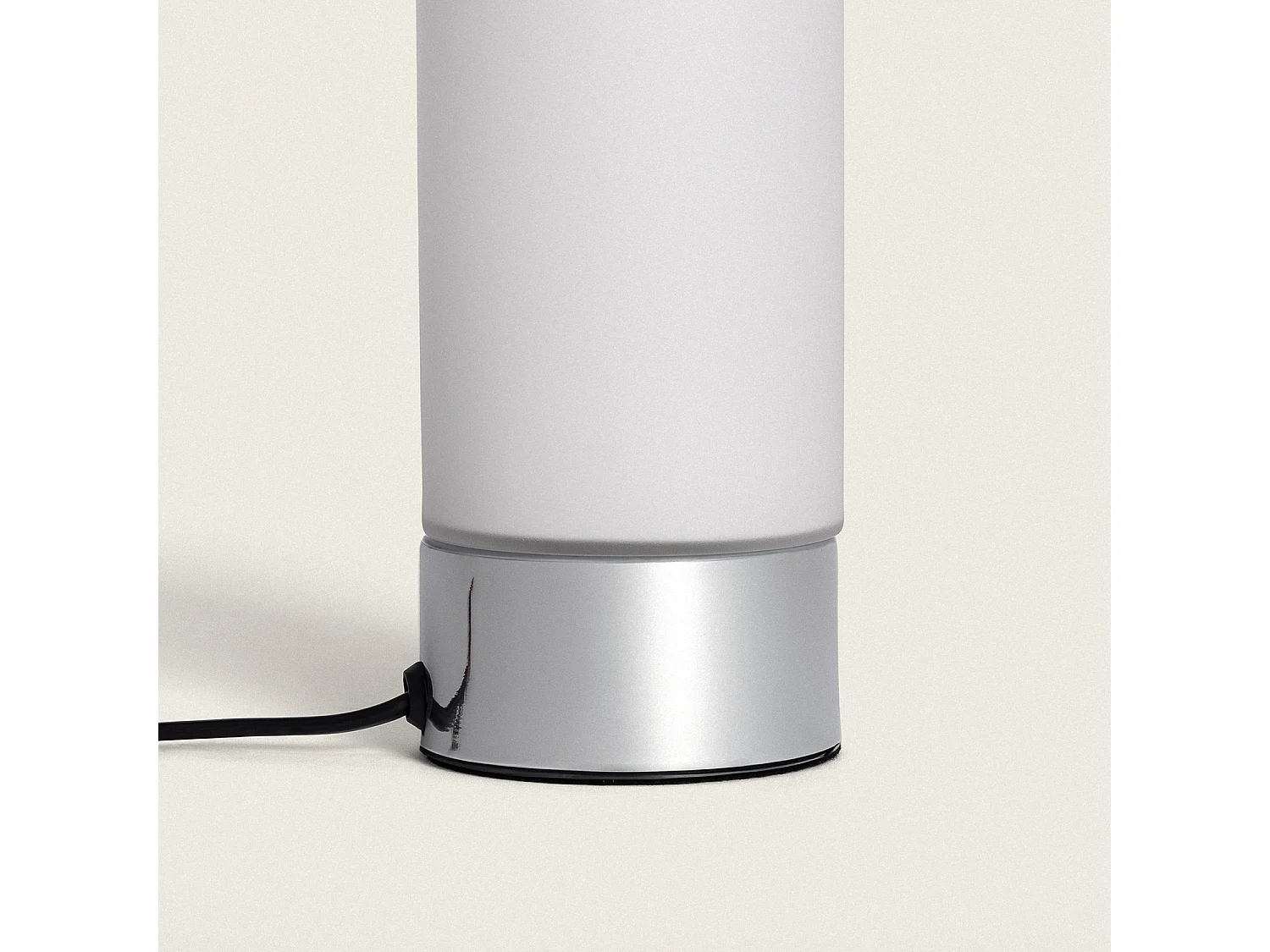 Lámpara de Mesa Cristal Ditty Transparente / Plateado