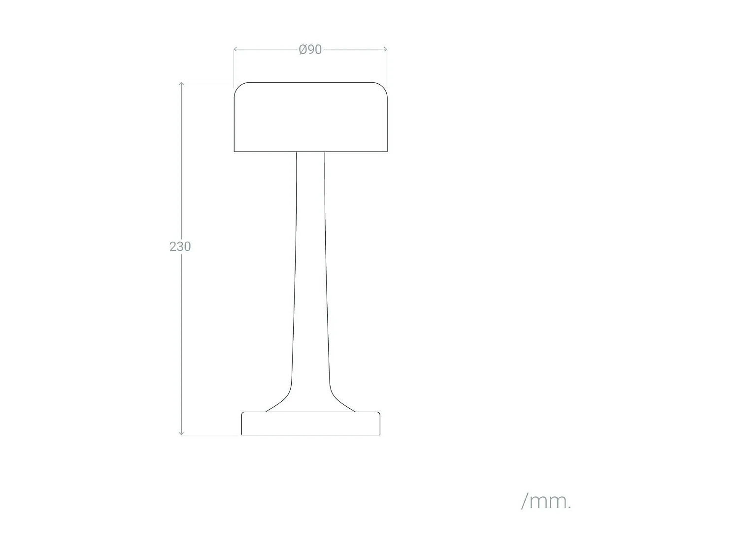 Lampe à Poser LED Portative Extérieure 3W Ciara avec Batterie Rechargeable USB  Doré