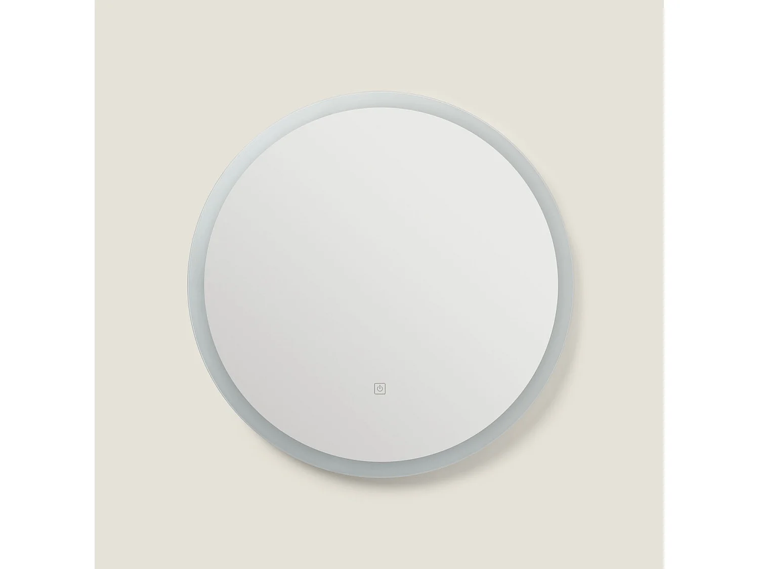 Espejo Baño con Luz LED y Antivaho Ø60 cm Minna 4000K Blanco Neutro