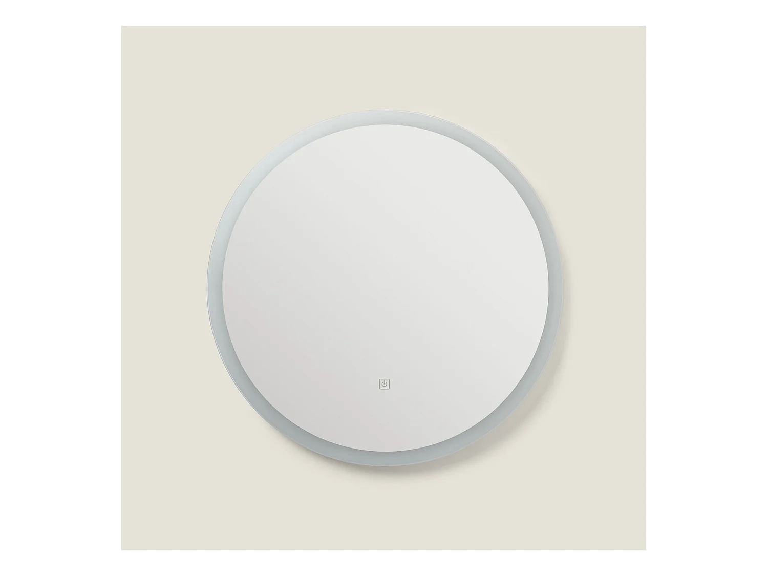 Miroir de Salle de Bain avec éclairage LED et Anti-buée Minna Ø60 cm 4000K Blanc neutre