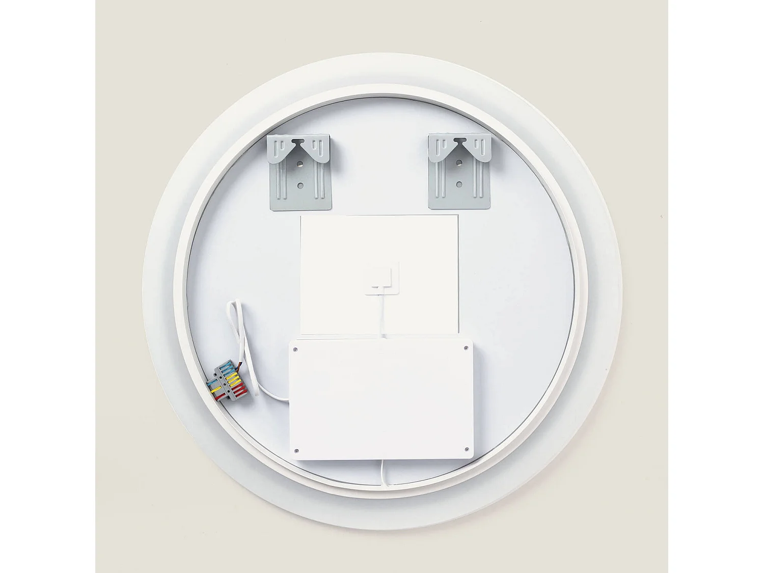 Miroir de Salle de Bain avec éclairage LED et Anti-buée Minna Ø60 cm 4000K Blanc neutre