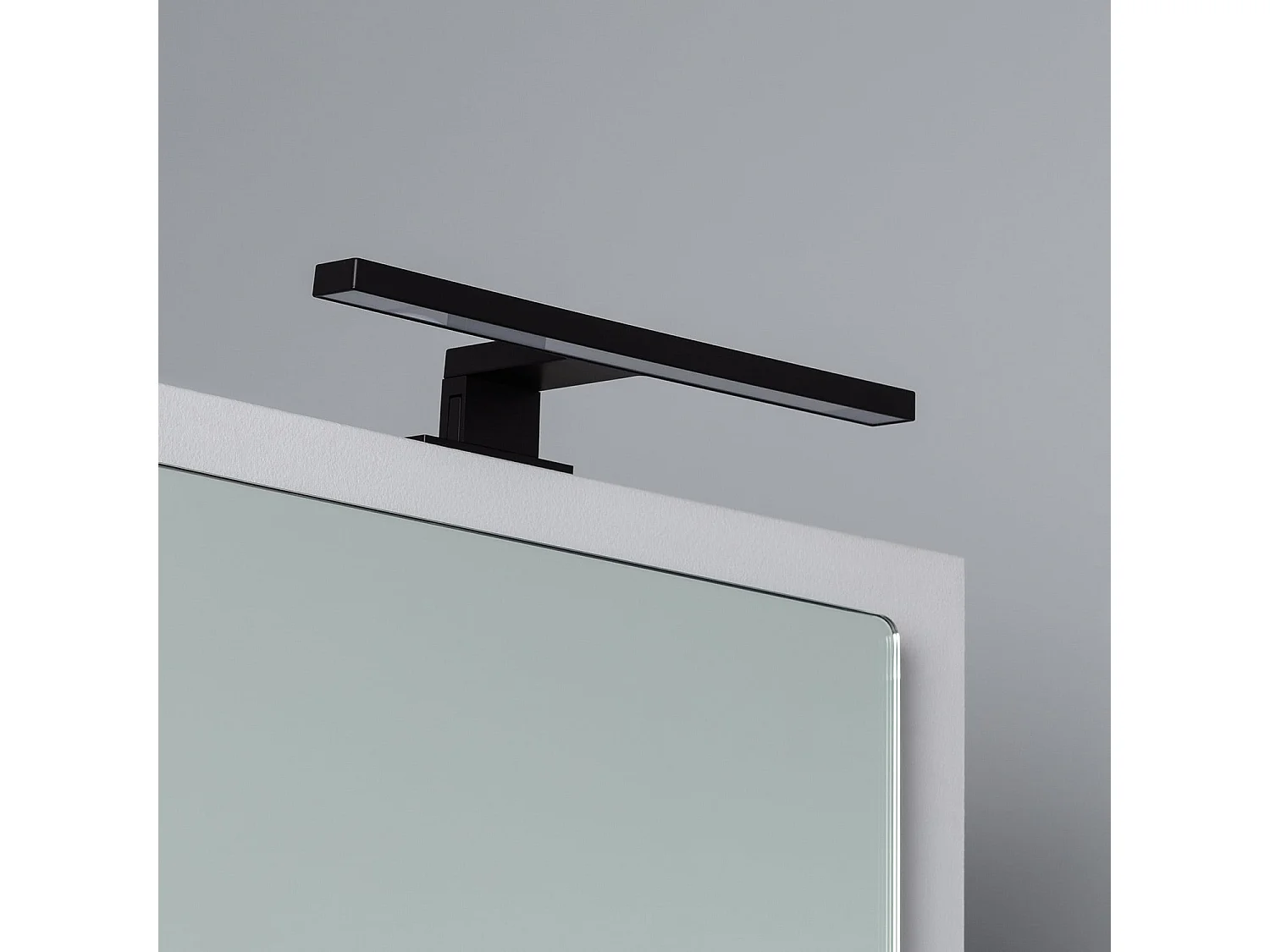 Applique LED Salle de Bain 5W Carl Noire pour Miroir  6000K Blanc froid