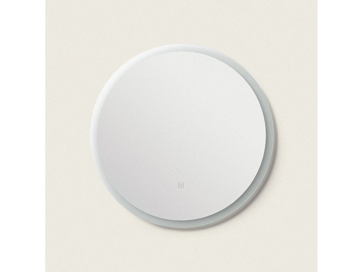 Miroir Salle de Bain avec Éclairage LED Anti-buée Shala Ø60 cm  2700K Blanc chaud