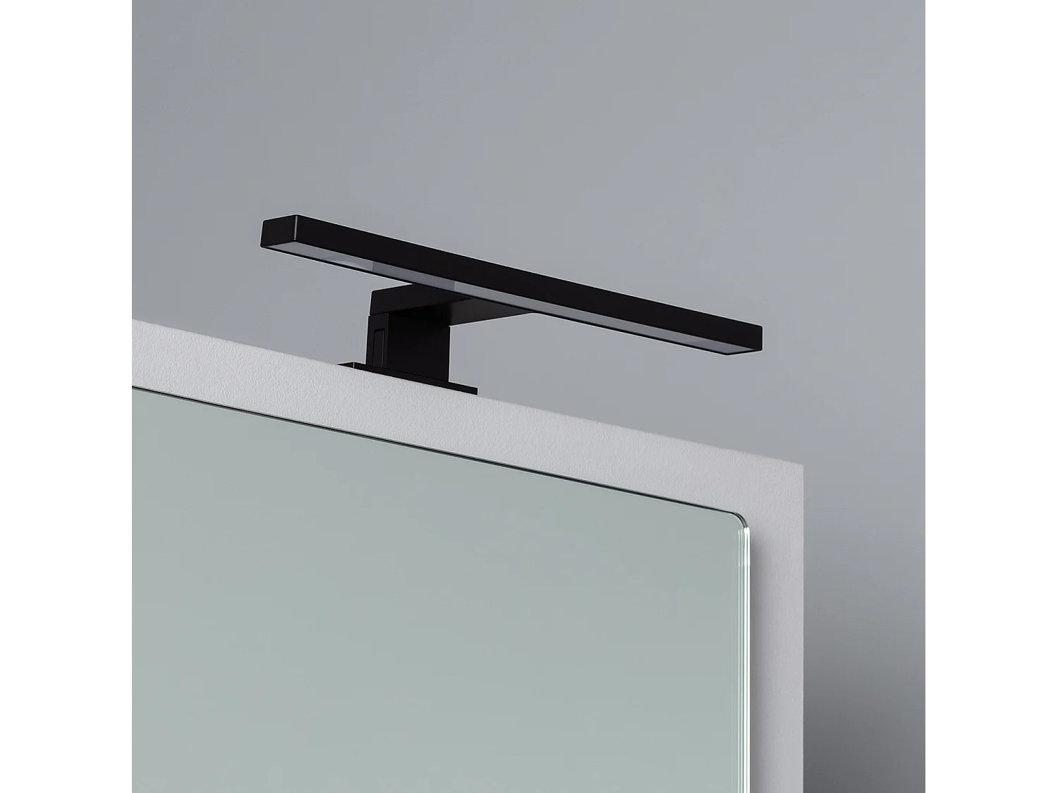 Applique LED Salle de Bain 5W Carl Noire pour Miroir  4000K Blanc neutre