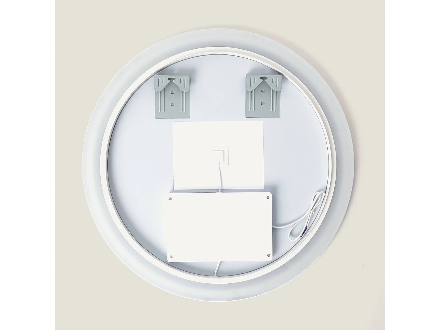 Espejo Baño con Luz LED y Antivaho Ø60 cm Jizan 4000K Blanco Neutro