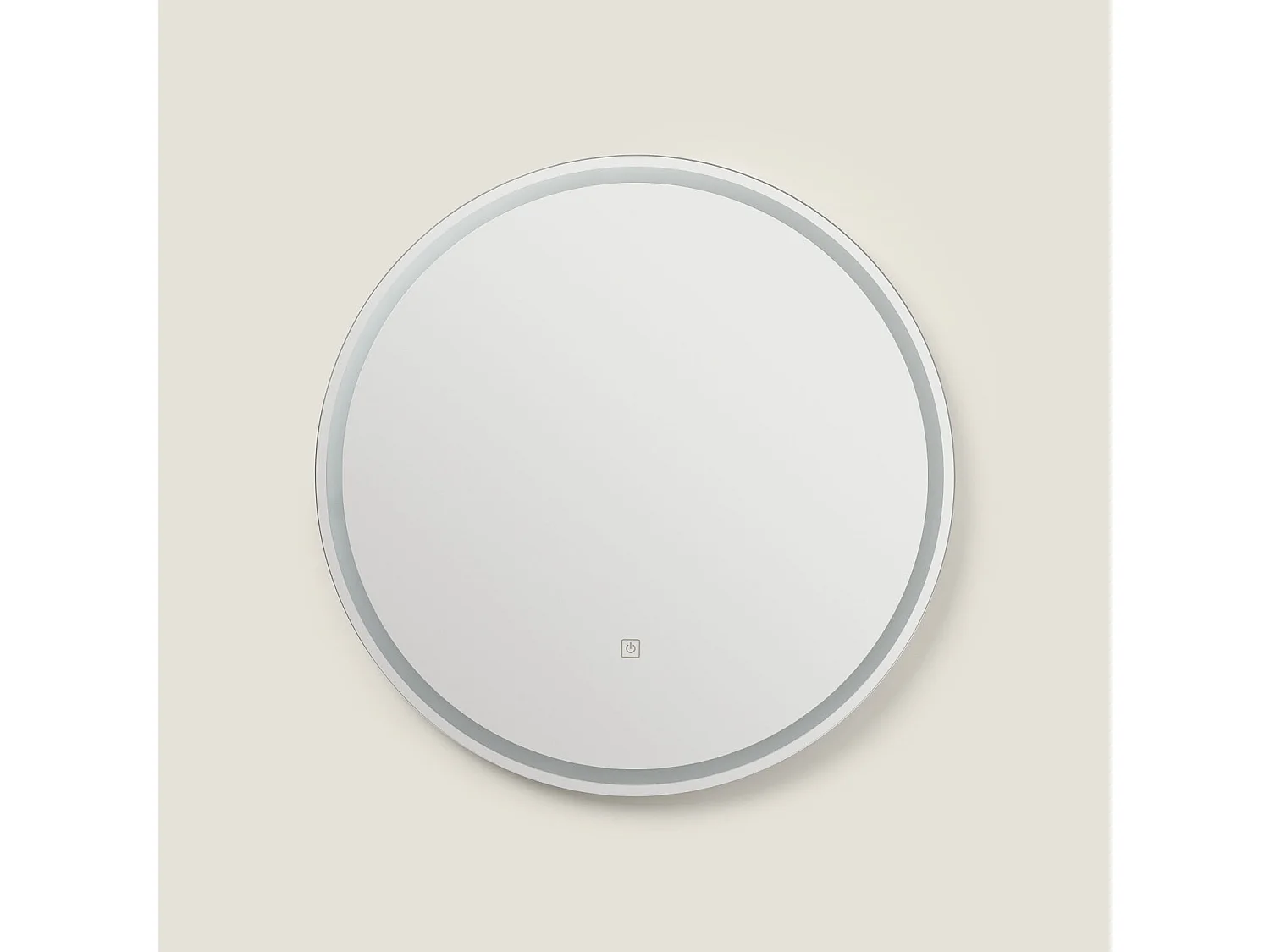 Miroir de Salle de Bain avec éclairage LED et Anti-buée Jizan Ø60 cm  4000K Blanc neutre