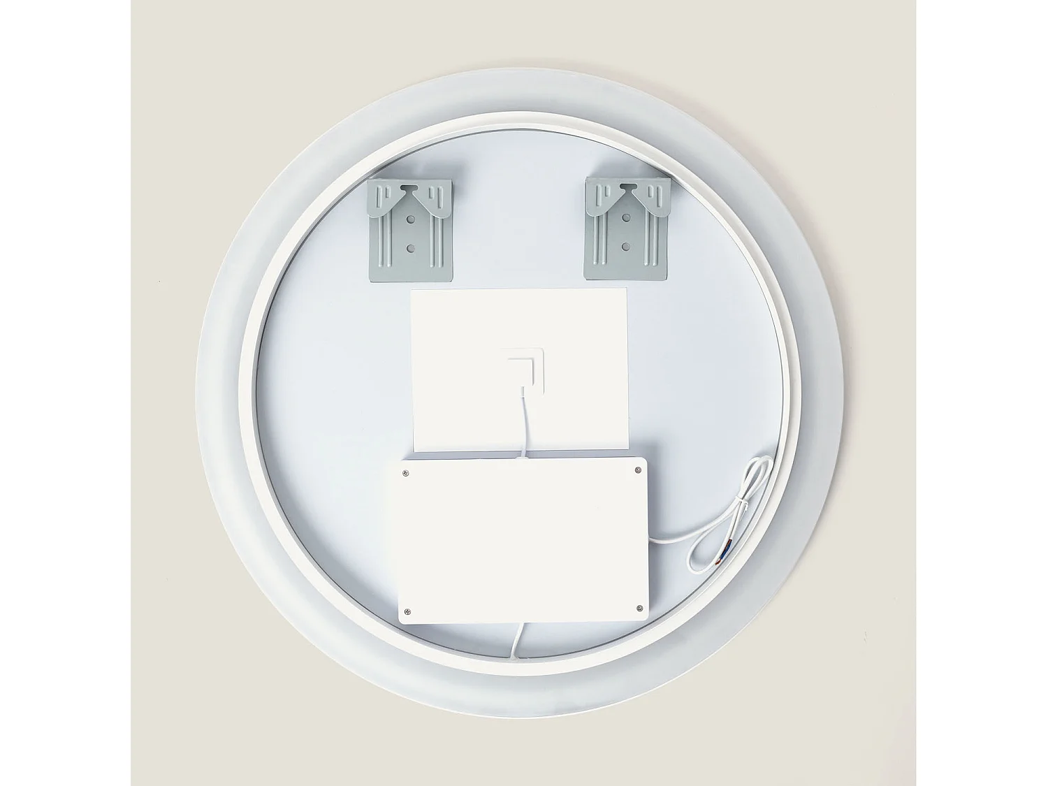 Miroir de Salle de Bain avec éclairage LED et Anti-buée Jizan Ø60 cm  4000K Blanc neutre