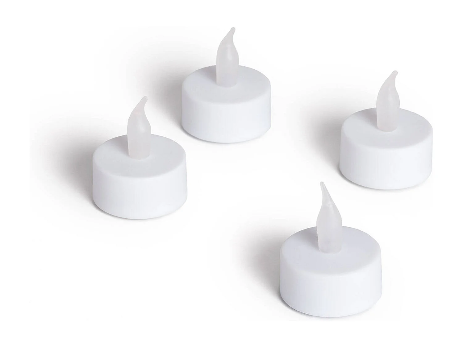 Pack 4 Bougies LED Mini à Piles Heviz Blanc