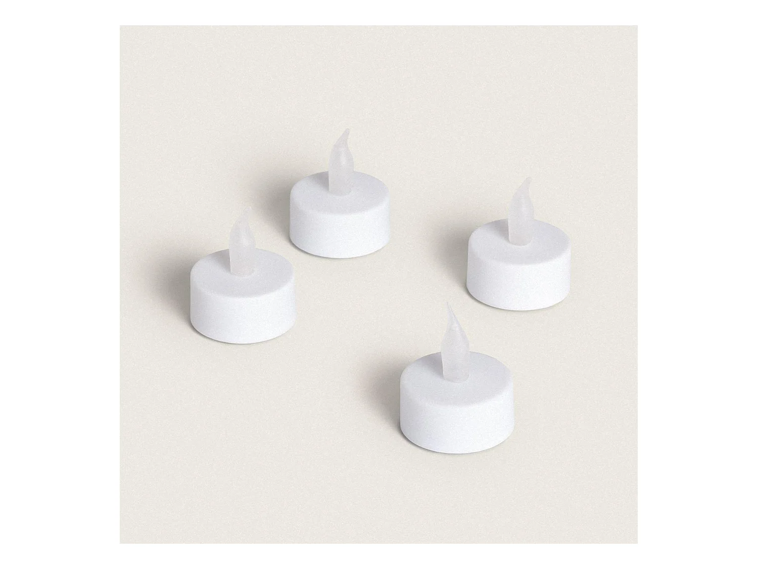 Pack 4 Mini Candele LED a Pile Heviz Bianco