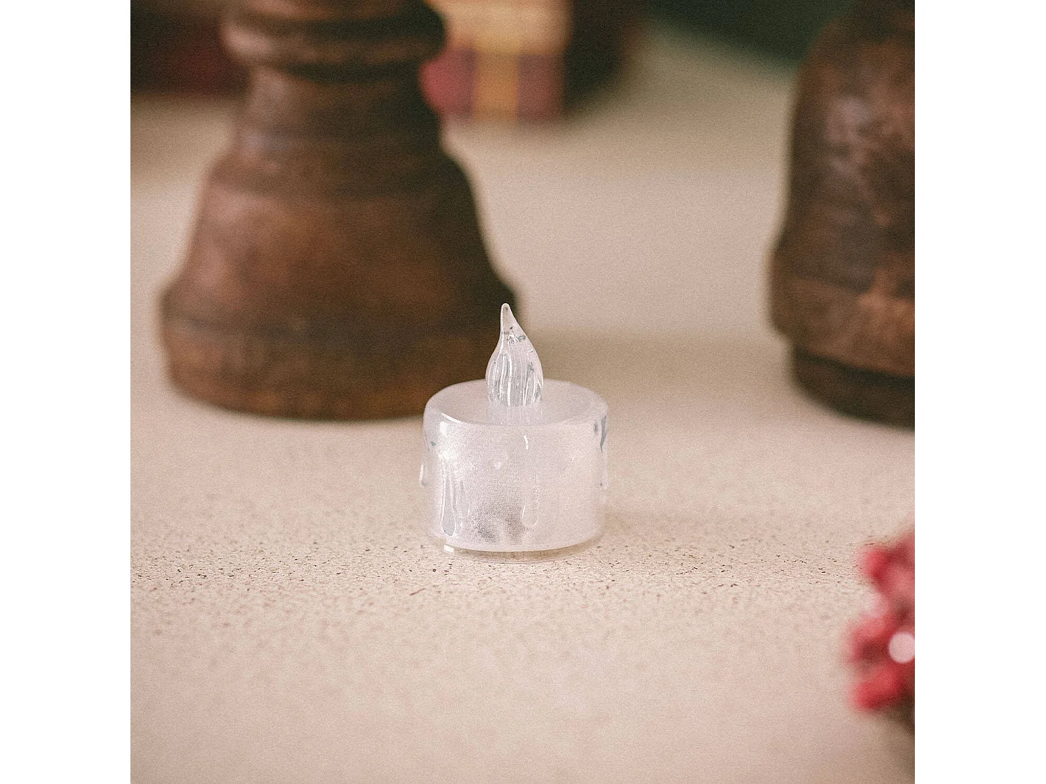 Candela LED a Pile da 5 cm Bianco Caldo 2700K