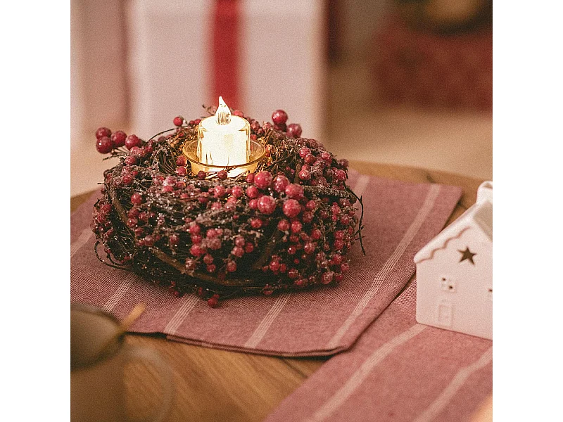 Candela LED a Pile 8 cm Bianco Caldo 2700K