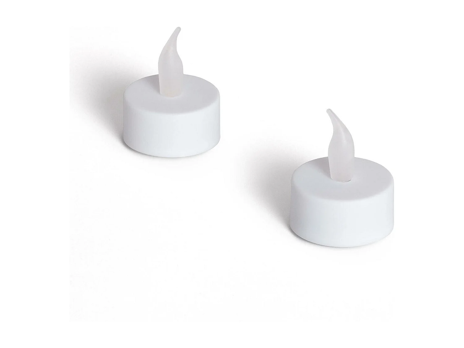 Pack 2 Mini Candele LED a Pile Viseg Bianco