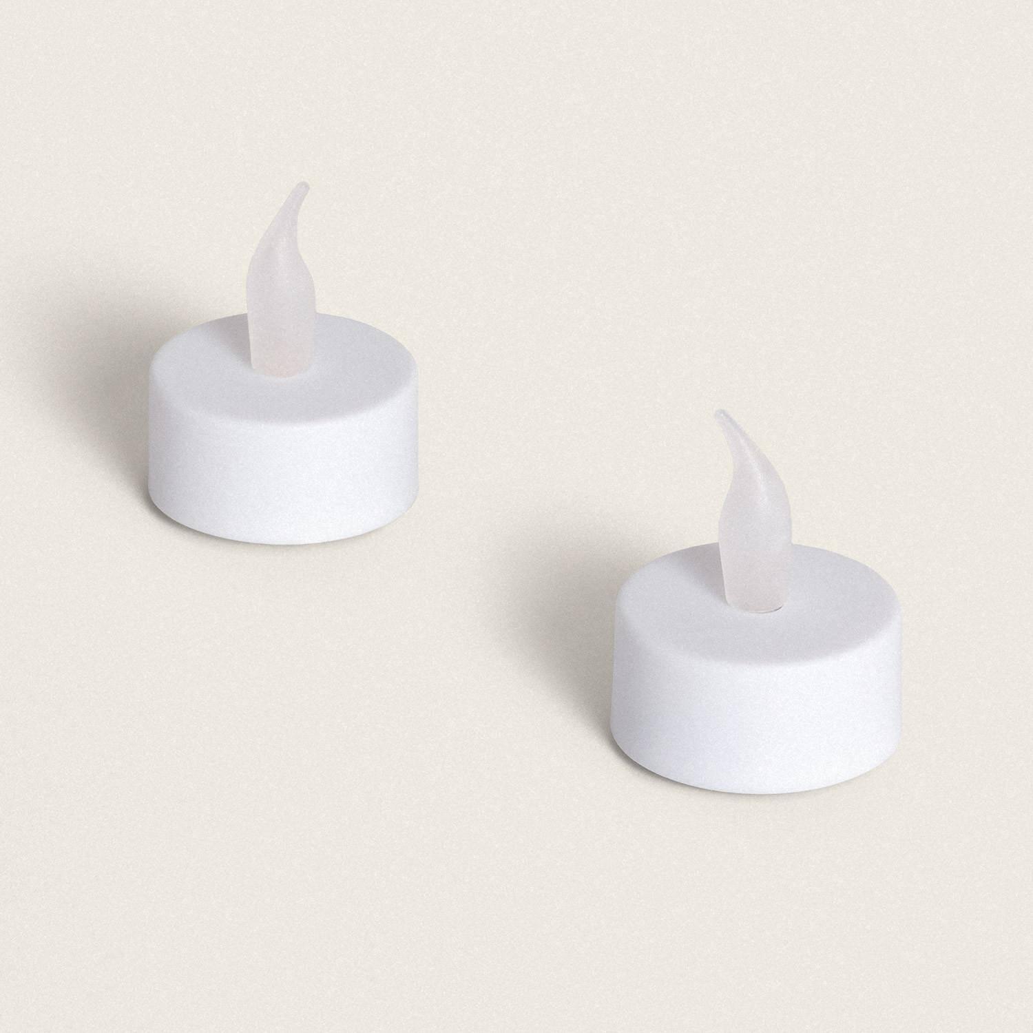 Pack 2 Mini Candele LED a Pile Viseg Bianco