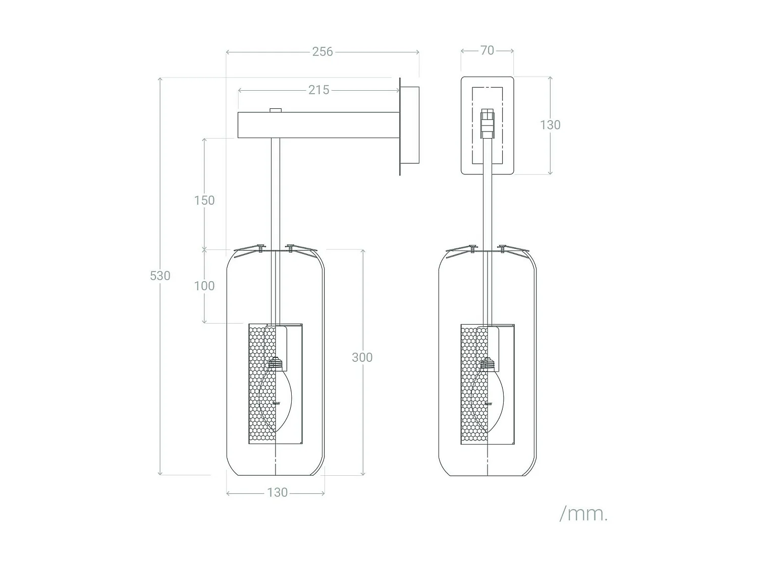 Lampada da Parete Metallo e Vetro Julieta Oro