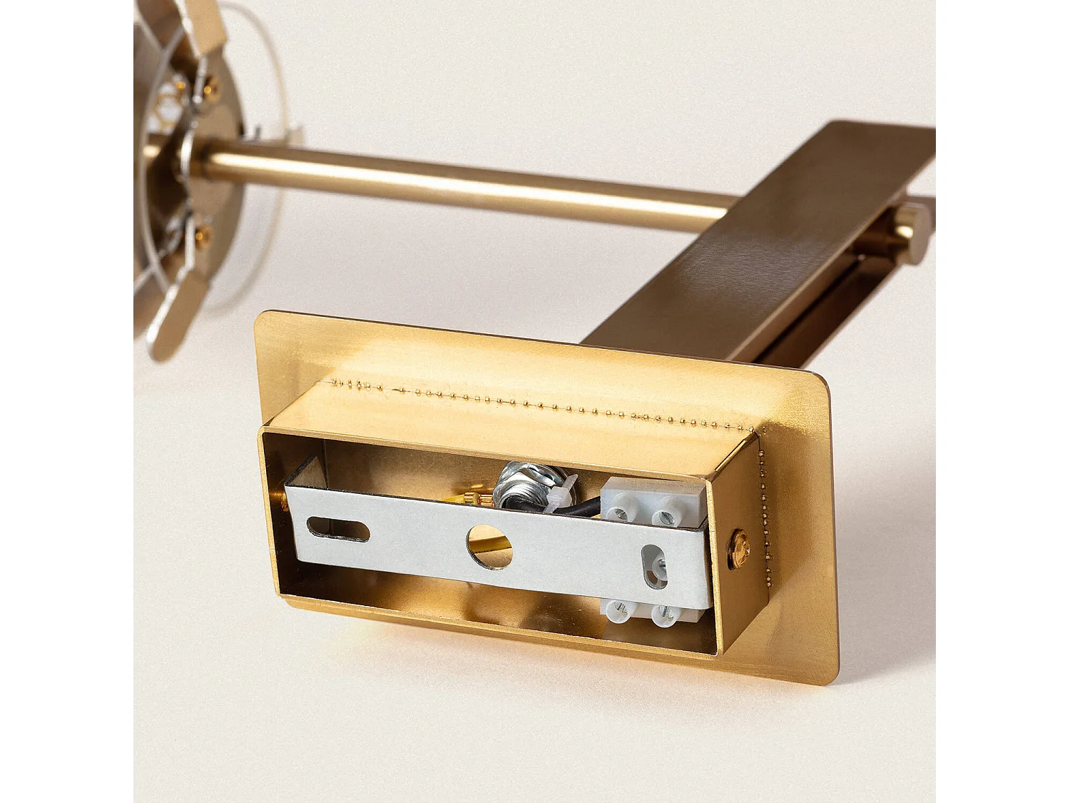 Lampe Murale Métal et Verre Julieta  Doré