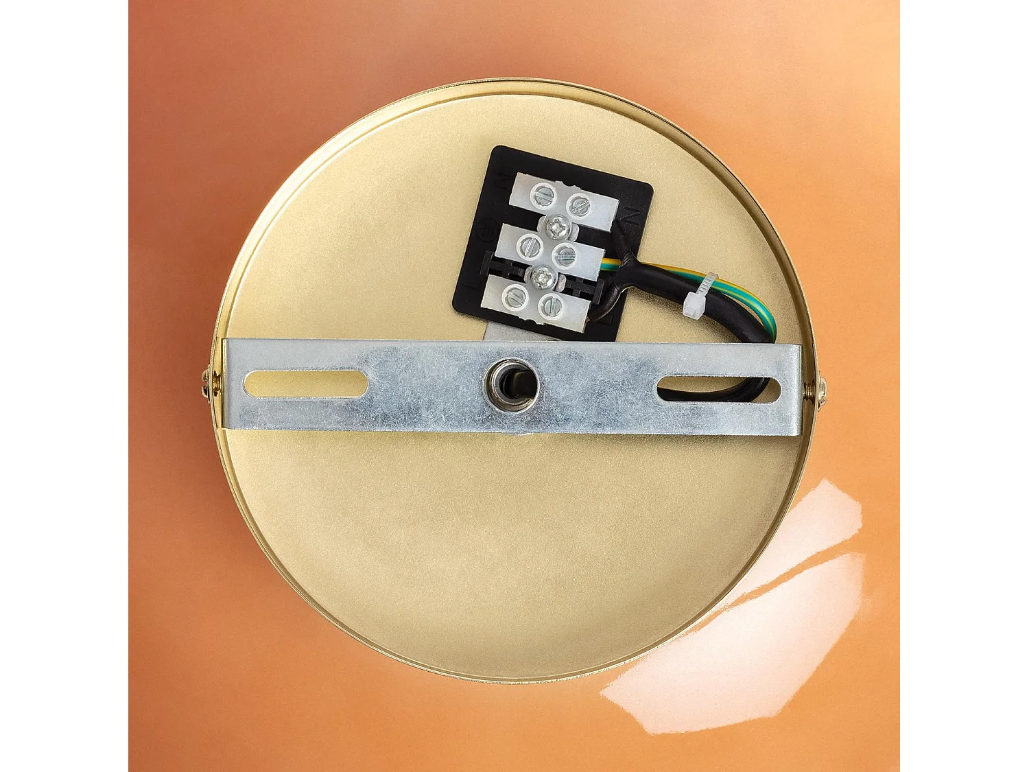 Applique da Parete Vetro Kurta Arancione