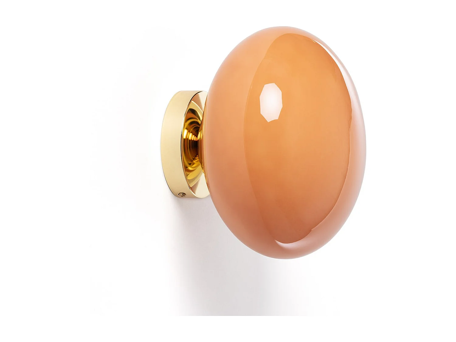 Aplique de Pared Cristal Kurta Naranja