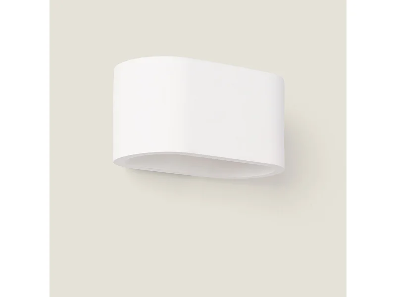 Aplique de Pared de Yeso Iluminación Doble Cara Merton Blanco