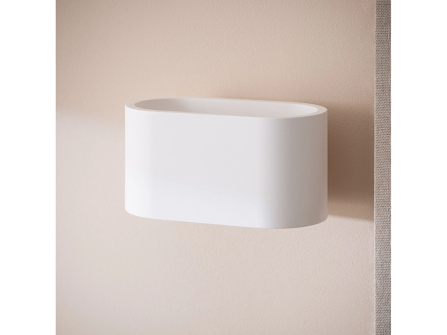 Applique Murale Plâtre Éclairage Double Face Merton Blanc