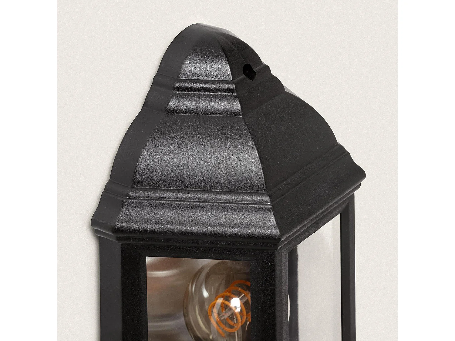 Aplique de Pared Exterior PC Newquay Negro